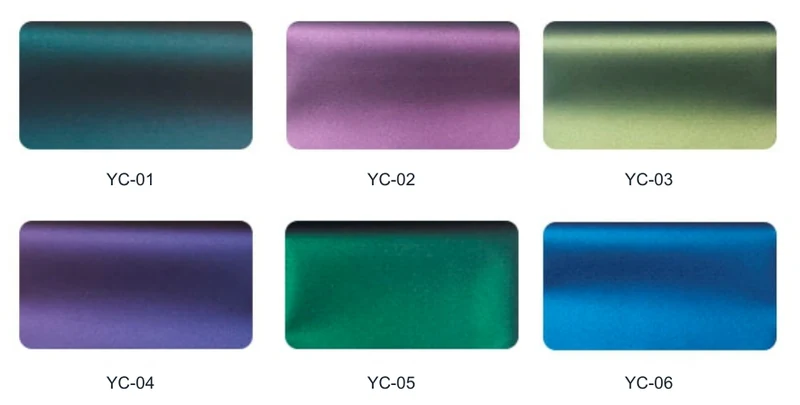 Chameleon Heat Transfer Vinyl — color card